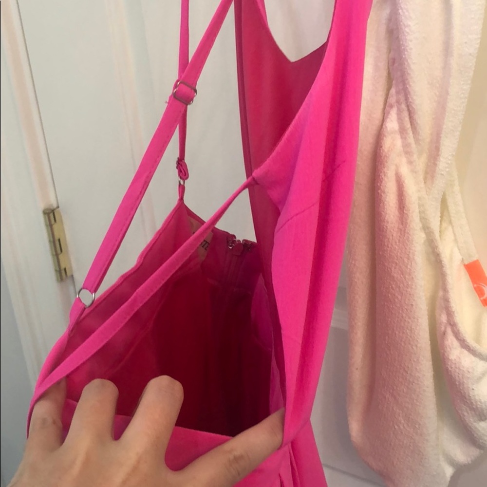 Backless Pink Romper - Picture 3 of 3